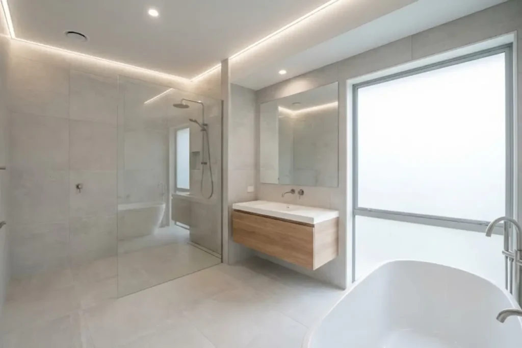 Budget Bathrooms by Bathroom Renovations Tauranga showcasing seamless and affordable bathroom upgrades with modern finishes.